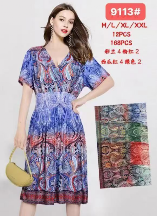 Sukienki damskie Roz M/L-XL/2XL , Mix Kolor Paczka 12 szt